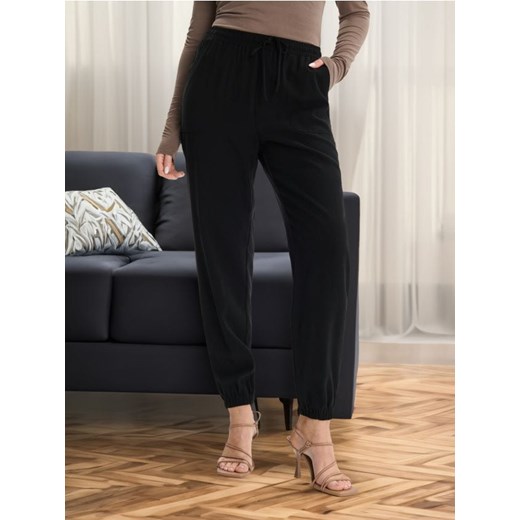 Sinsay - Spodnie z wiskozy - czarny ze sklepu Sinsay w kategorii Spodnie damskie - zdjęcie 172351120