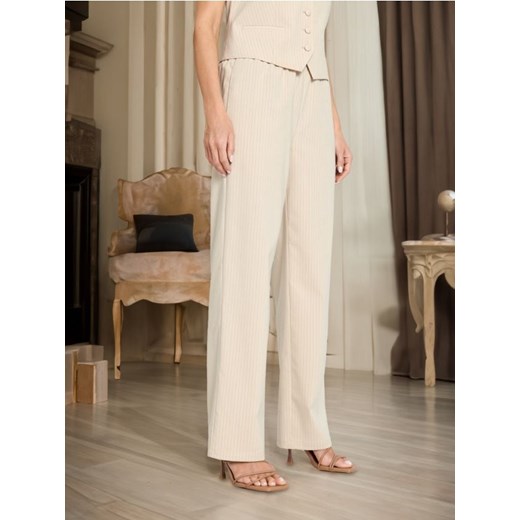 Sinsay - Spodnie w paski - wielobarwny ze sklepu Sinsay w kategorii Spodnie damskie - zdjęcie 172351121