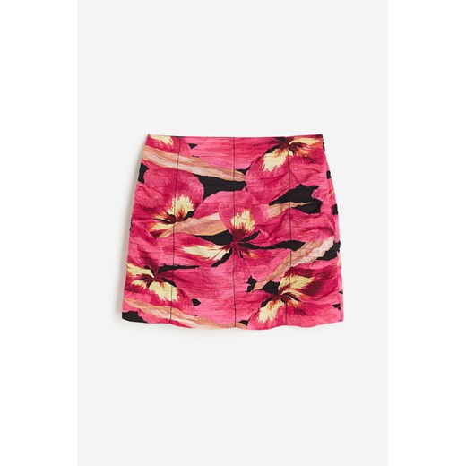 H & M - Drapowana spódnica mini - Różowy ze sklepu H&M w kategorii Spódnice - zdjęcie 172351502
