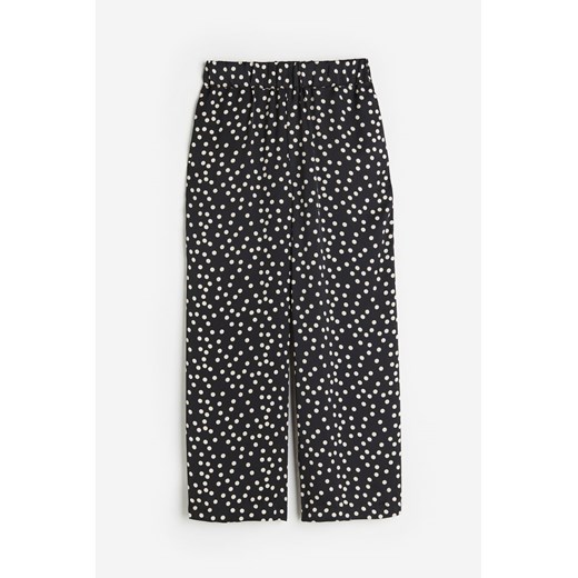 H & M - Wzorzyste spodnie - Czarny ze sklepu H&M w kategorii Spodnie damskie - zdjęcie 172351514