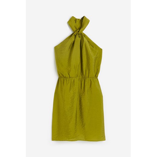 H & M - Sukienka z mocowaniem na karku - Zielony H & M M H&M