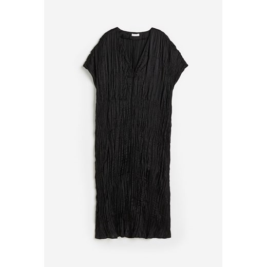 H & M - Plisowana sukienka tunikowa - Czarny ze sklepu H&M w kategorii Sukienki - zdjęcie 172351581