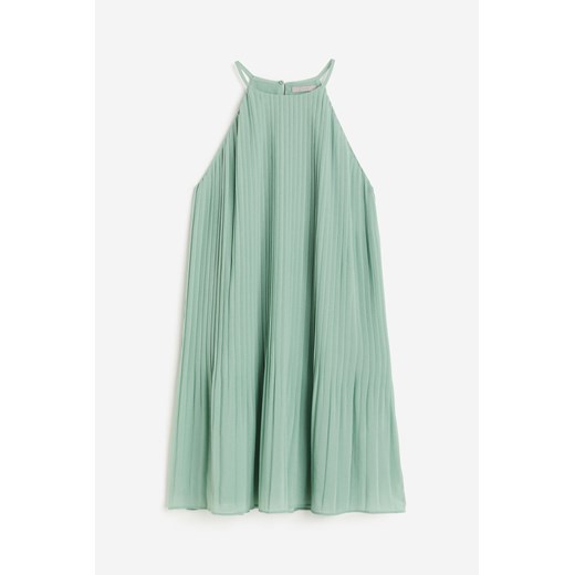 H & M - Sukienka z plisowanego szyfonu - Zielony H & M M H&M