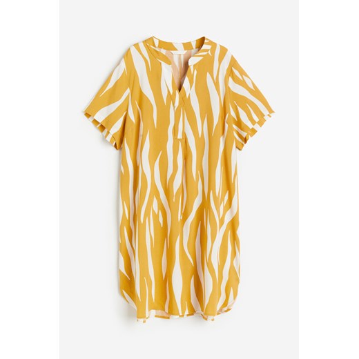 H & M - Tunika z dekoltem w serek - Żółty ze sklepu H&M w kategorii Bluzki damskie - zdjęcie 172351622