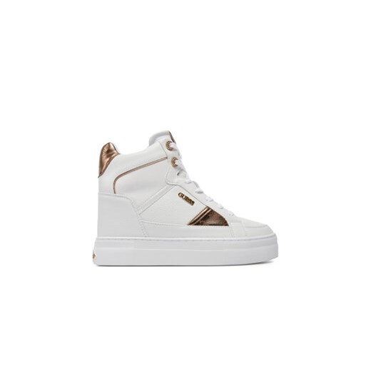 Guess Sneakersy Fridan FL7FRI ELE12 Biały ze sklepu MODIVO w kategorii Buty sportowe damskie - zdjęcie 172351984
