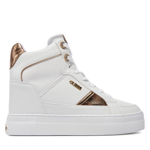 Sneakersy Guess Fridan FL7FRI ELE12 WHITE ze sklepu eobuwie.pl w kategorii Buty sportowe damskie - zdjęcie 172352150