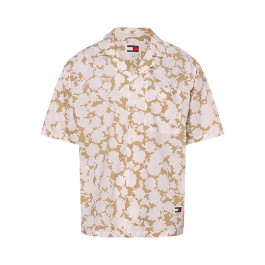 Tommy Jeans Koszula męska Mężczyźni Regular Fit Bawełna biały wzorzysty ze sklepu vangraaf w kategorii Koszule męskie - zdjęcie 172354400