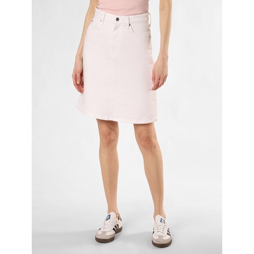 Tommy Hilfiger Dżinsowa spódnica damska Kobiety Bawełna biały jednolity ze sklepu vangraaf w kategorii Spódnice - zdjęcie 172354574