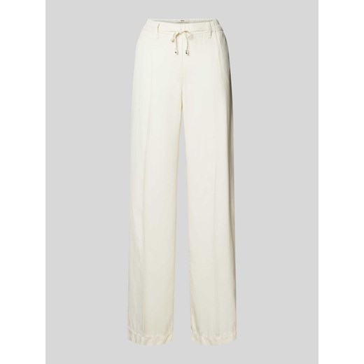 Spodnie materiałowe o kroju regular fit z tunelem model ‘Maine’ ze sklepu Peek&Cloppenburg  w kategorii Spodnie damskie - zdjęcie 172354724