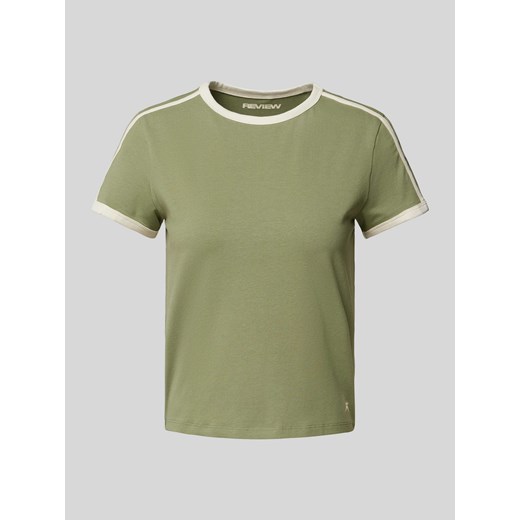 T-shirt z paskami w kontrastowym kolorze ze sklepu Peek&Cloppenburg  w kategorii Bluzki damskie - zdjęcie 172354741