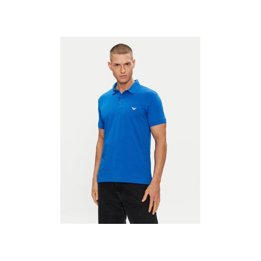 Emporio Armani Underwear Polo 211804 4R482 03233 Niebieski Regular Fit ze sklepu MODIVO w kategorii T-shirty męskie - zdjęcie 172355290
