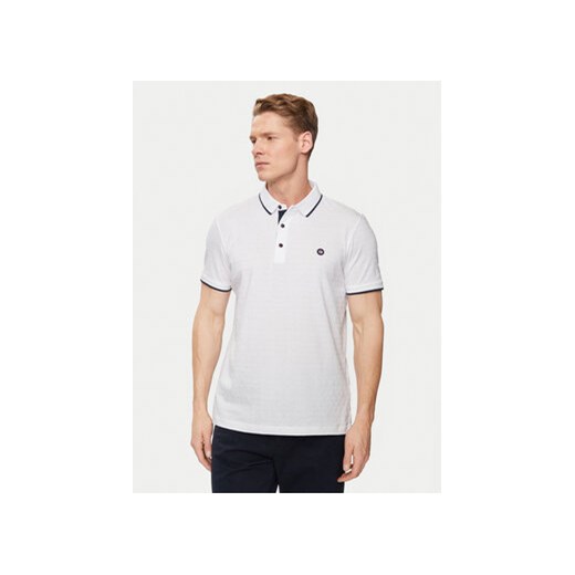 Pierre Cardin Polo C5 21274.2098 Biały Regular Fit ze sklepu MODIVO w kategorii T-shirty męskie - zdjęcie 172355292