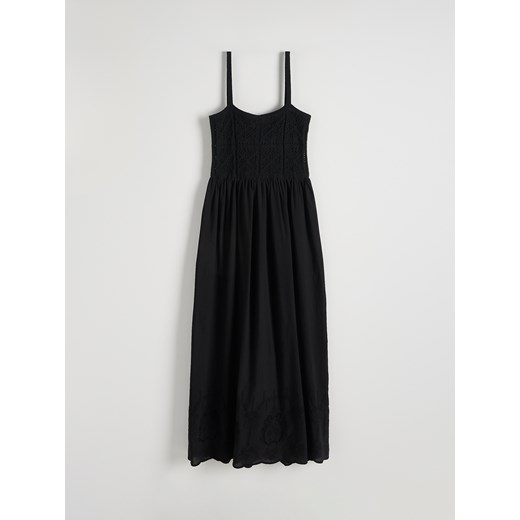 Reserved - Sukienka na ramiączka - czarny ze sklepu Reserved w kategorii Sukienki - zdjęcie 172357262