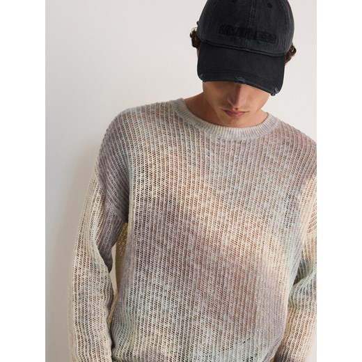Reserved - Wzorzysty sweter - wielobarwny ze sklepu Reserved w kategorii Swetry męskie - zdjęcie 172357480