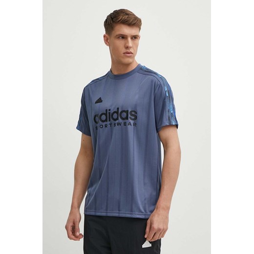 adidas t-shirt TIRO męski kolor niebieski z nadrukiem IS1540 ze sklepu ANSWEAR.com w kategorii T-shirty męskie - zdjęcie 172358740