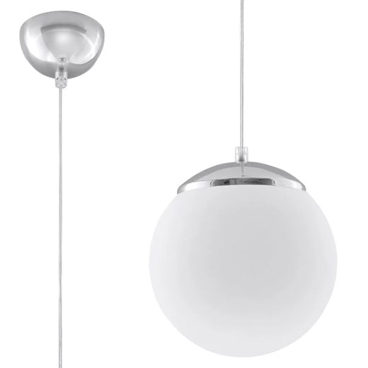 Szklana lampa wisząca kula E822-Ugi Lumes One Size Edinos.pl