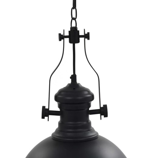 Czarna industrialna lampa sufitowa - EX173-Rozi Lumes One Size Edinos.pl
