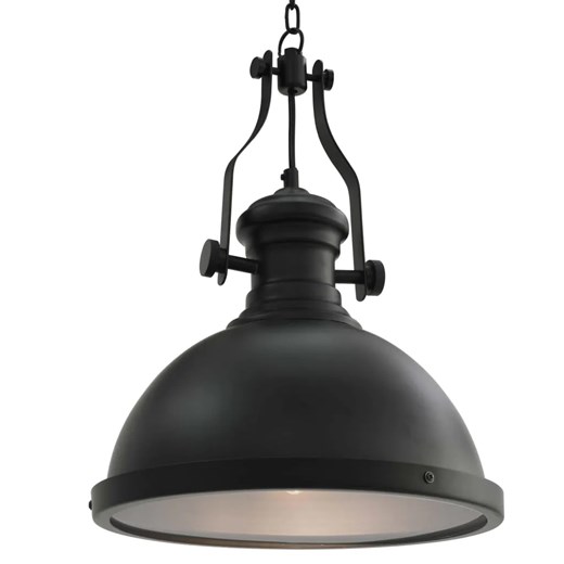 Czarna industrialna lampa sufitowa - EX173-Rozi ze sklepu Edinos.pl w kategorii Lampy wiszące - zdjęcie 172358922