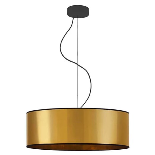 Złoty okrągły żyrandol nad stół 50 cm - EX855-Hajfun ze sklepu Edinos.pl w kategorii Lampy wiszące - zdjęcie 172359034
