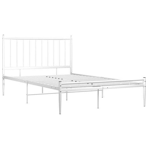 Białe łóżko metalowe w stylu loftowym 120x200 cm - Aresti Elior One Size Edinos.pl
