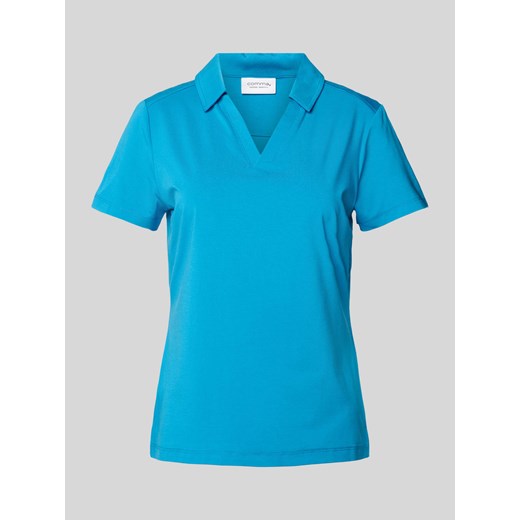 T-shirt z wykładanym kołnierzem ze sklepu Peek&Cloppenburg  w kategorii Bluzki damskie - zdjęcie 172361113
