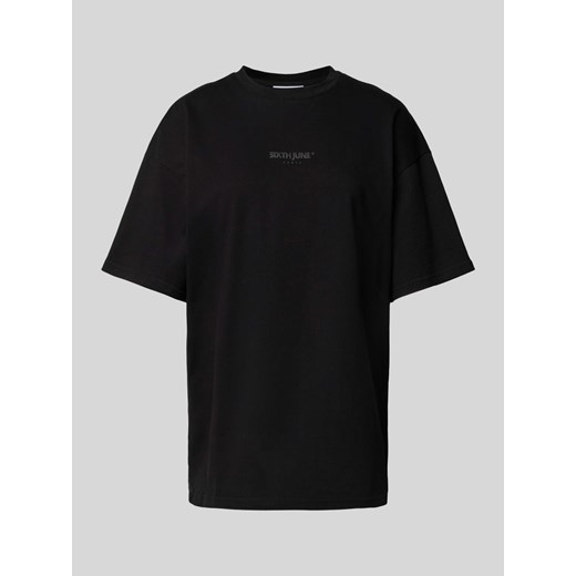 T-shirt o kroju oversized z nadrukiem z logo model ‘SAMOURAI’ ze sklepu Peek&Cloppenburg  w kategorii Bluzki damskie - zdjęcie 172361194