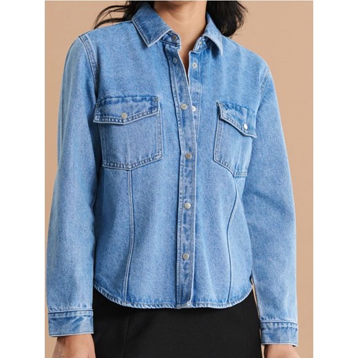 Sinsay - Koszula jeansowa - niebieski ze sklepu Sinsay w kategorii Koszule damskie - zdjęcie 172363284