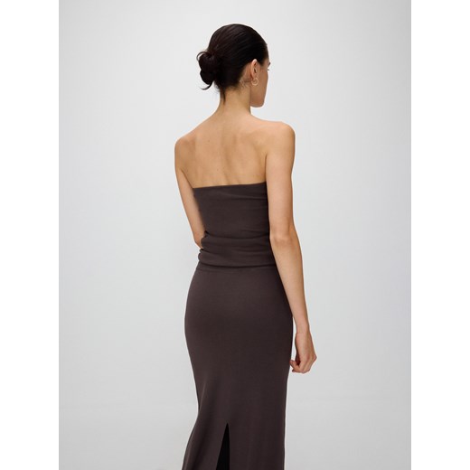 Reserved - Top z wiskozą - brązowy Reserved L Reserved