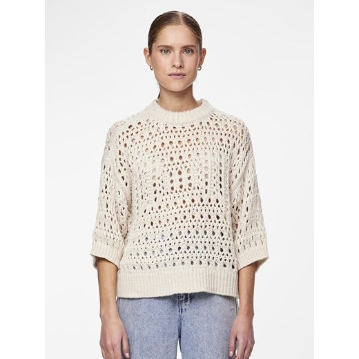 Pieces Sweter &quot;Masha&quot; w kolorze beżowym ze sklepu Limango Polska w kategorii Swetry damskie - zdjęcie 172367154