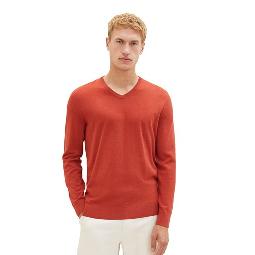 Tom Tailor Sweter w kolorze czerwonym ze sklepu Limango Polska w kategorii Swetry męskie - zdjęcie 172367460