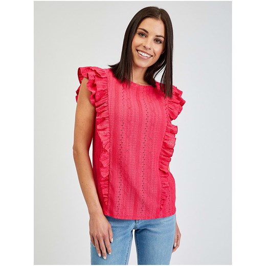 orsay Koszulka w kolorze czerwonym ze sklepu Limango Polska w kategorii Bluzki damskie - zdjęcie 172367731