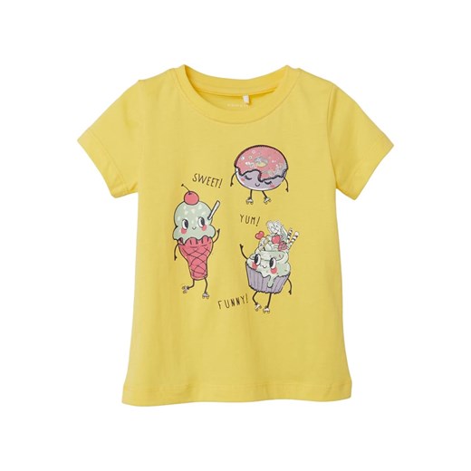 name it Koszulka &quot;Figne&quot; w kolorze żółtym ze sklepu Limango Polska w kategorii Bluzki dziewczęce - zdjęcie 172368042