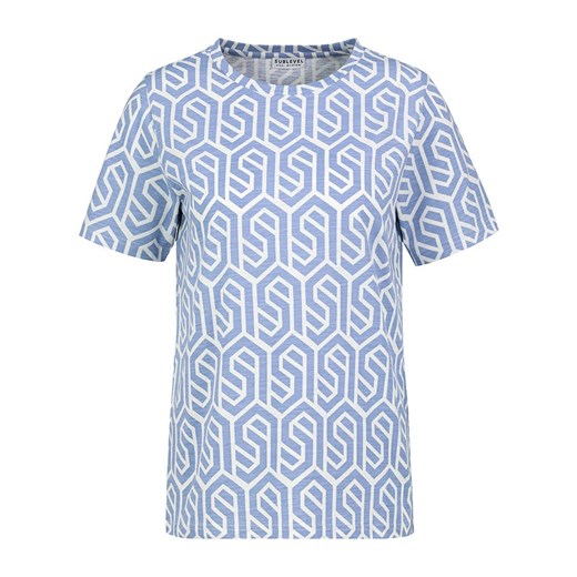 Sublevel Koszulka w kolorze błękitno-białym ze sklepu Limango Polska w kategorii Bluzki damskie - zdjęcie 172369504