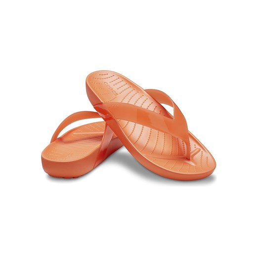 Crocs Japonki &quot;Splash Glossy&quot; w kolorze pomarańczowym Crocs 39/40 promocja Limango Polska