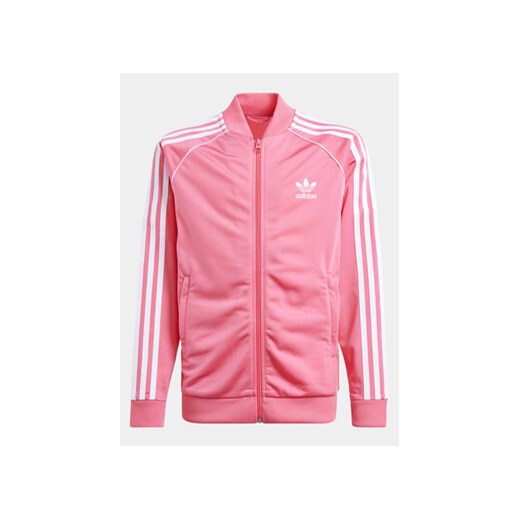 adidas Bluza adicolor SST IN8476 Różowy Regular Fit ze sklepu MODIVO w kategorii Bluzy dziewczęce - zdjęcie 172370683