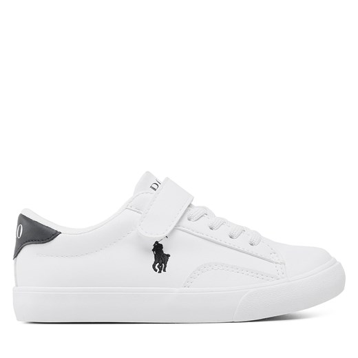 Sneakersy Polo Ralph Lauren Theron V Ps RF104104 White Smooth PU/Navy w/ Navy PP Polo Ralph Lauren 33 promocja eobuwie.pl