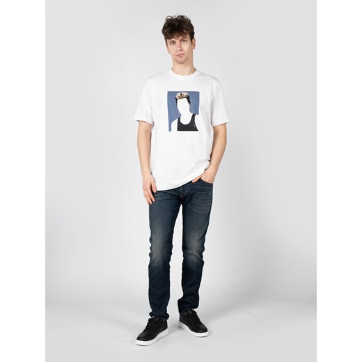 Diesel T-Shirt "T-Just" | A03803-0BEAF-100 | Mężczyzna | Biały ze sklepu ubierzsie.com w kategorii T-shirty męskie - zdjęcie 172371170