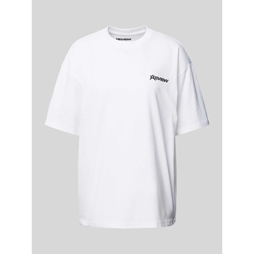 T-shirt o kroju oversized z nadrukiem z logo ze sklepu Peek&Cloppenburg  w kategorii Bluzki damskie - zdjęcie 172372282