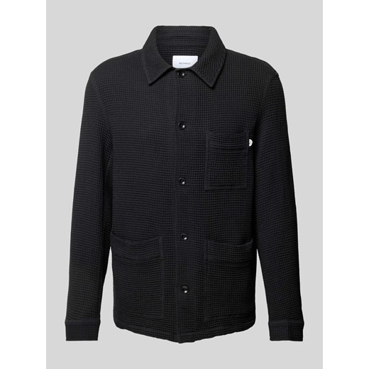 Kurtka koszulowa z fakturowanym wzorem model ‘Workwear’ ze sklepu Peek&Cloppenburg  w kategorii Kurtki męskie - zdjęcie 172372500