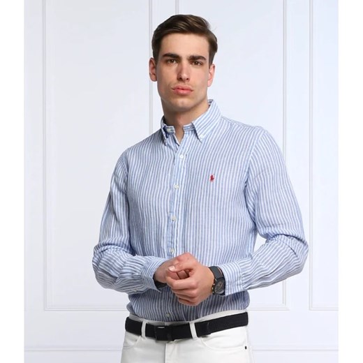 Koszula męska Polo Ralph Lauren wiosenna lniana 