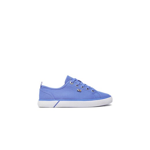 Tommy Hilfiger Tenisówki Vulc Canvas Sneaker FW0FW08063 Niebieski ze sklepu MODIVO w kategorii Trampki damskie - zdjęcie 172375072