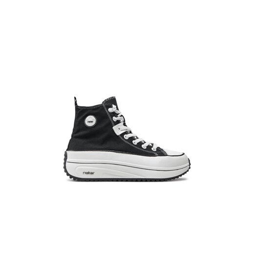 Rieker Sneakersy 90010-00 Czarny ze sklepu MODIVO w kategorii Trampki damskie - zdjęcie 172375122
