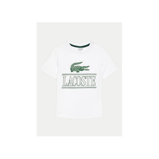 Lacoste T-Shirt TJ3804 Biały Regular Fit ze sklepu MODIVO w kategorii T-shirty chłopięce - zdjęcie 172375171