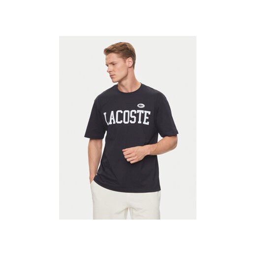 Lacoste T-Shirt TH7411 Granatowy Regular Fit ze sklepu MODIVO w kategorii T-shirty męskie - zdjęcie 172375172