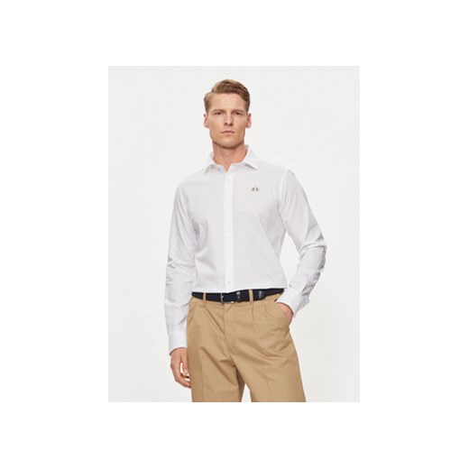 La Martina Koszula YMC002 PP483 Biały Slim Fit ze sklepu MODIVO w kategorii Koszule męskie - zdjęcie 172375193