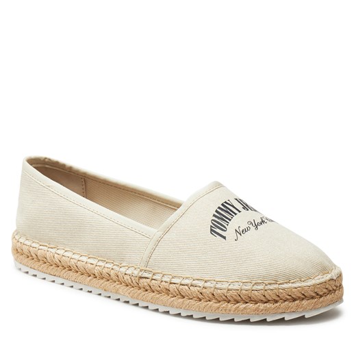 Espadryle Tommy Jeans Tjw Varsity Espadrille EN0EN02470 Beżowy Tommy Jeans 36 eobuwie.pl