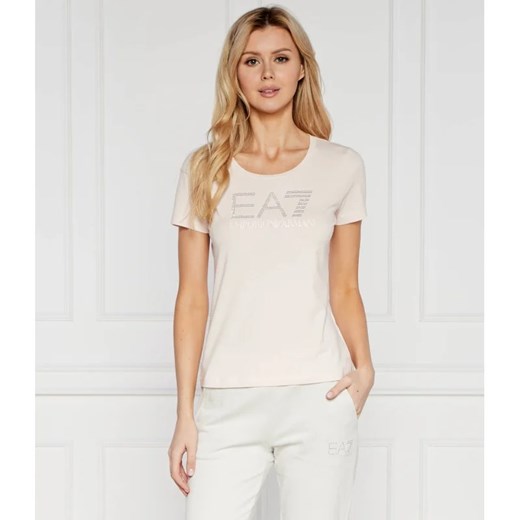 Bluzka damska Emporio Armani z okrągłym dekoltem