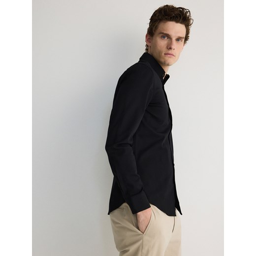 Reserved - Koszula super slim fit - czarny Reserved S Reserved