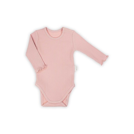 Body dziewczęce z długim rękawem różowe ze sklepu 5.10.15 w kategorii Body niemowlęce - zdjęcie 172378802