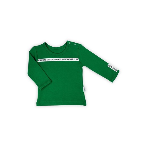 Bluzka chłopięca z długim rękawem zielona ze sklepu 5.10.15 w kategorii Kaftaniki i bluzki - zdjęcie 172378852